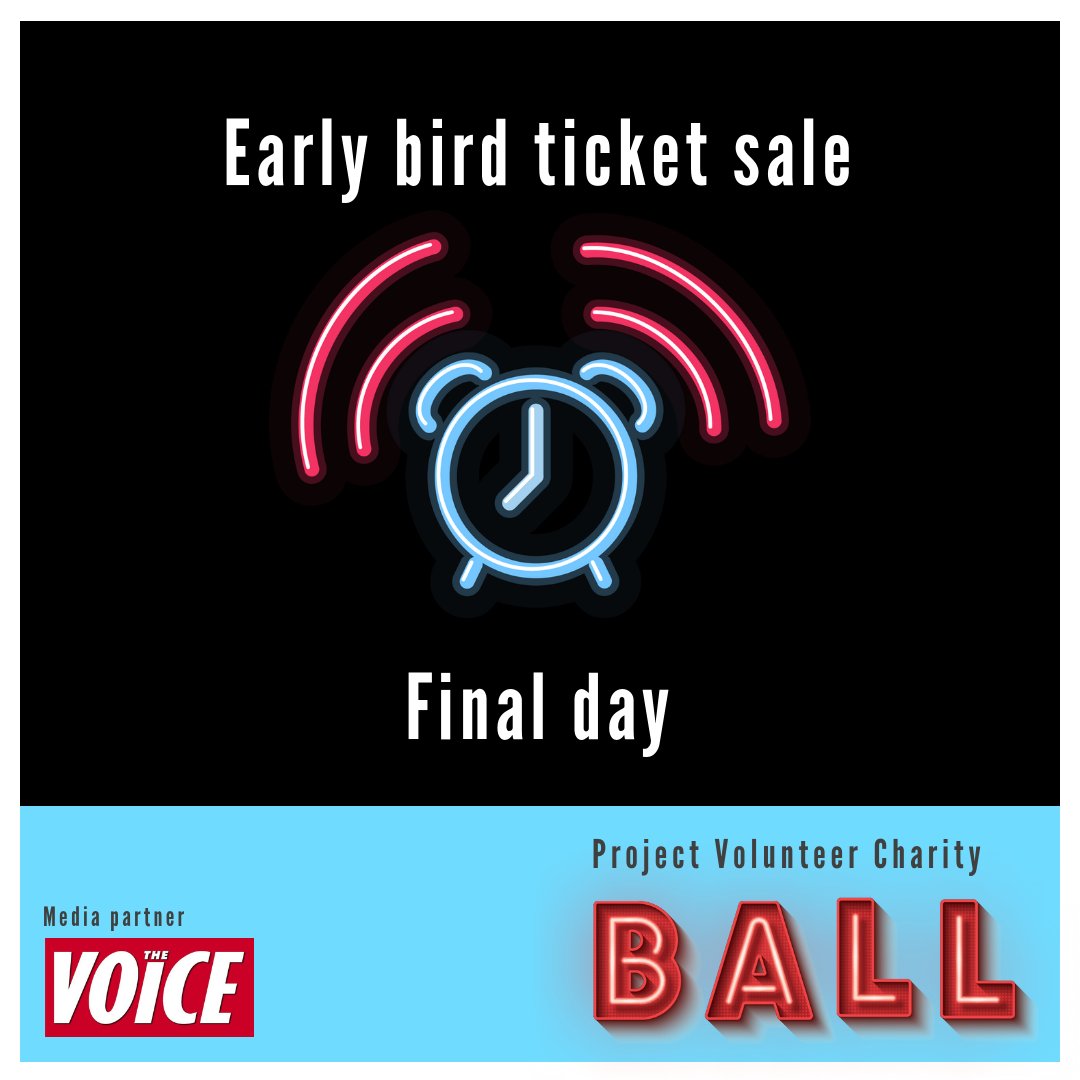 PVolunteer's tweet photo. The Project Volunteer Ball is fast approaching, and today is the final day of our early bird ticket sale. If you are planning on joining us on Saturday 10 November in London, don't miss out.
Book now https://t.co/fZiMWmLIab
#Projectvolunteer #PVBall #PVCharityBall https://t.co/zZgremLmi2