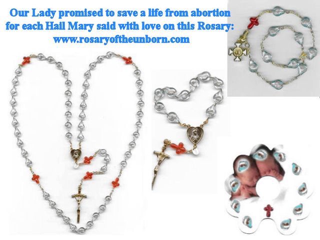 People are asking me where to find the Rosary of the Unborn if you don't live in America. There is a Holy Love Information Centre based in Knock, Ireland, next to the Shrine of Our Lady of Knock, and it's easy to order from them, postage is free: rosaryoftheunborn.eu

#ProLife