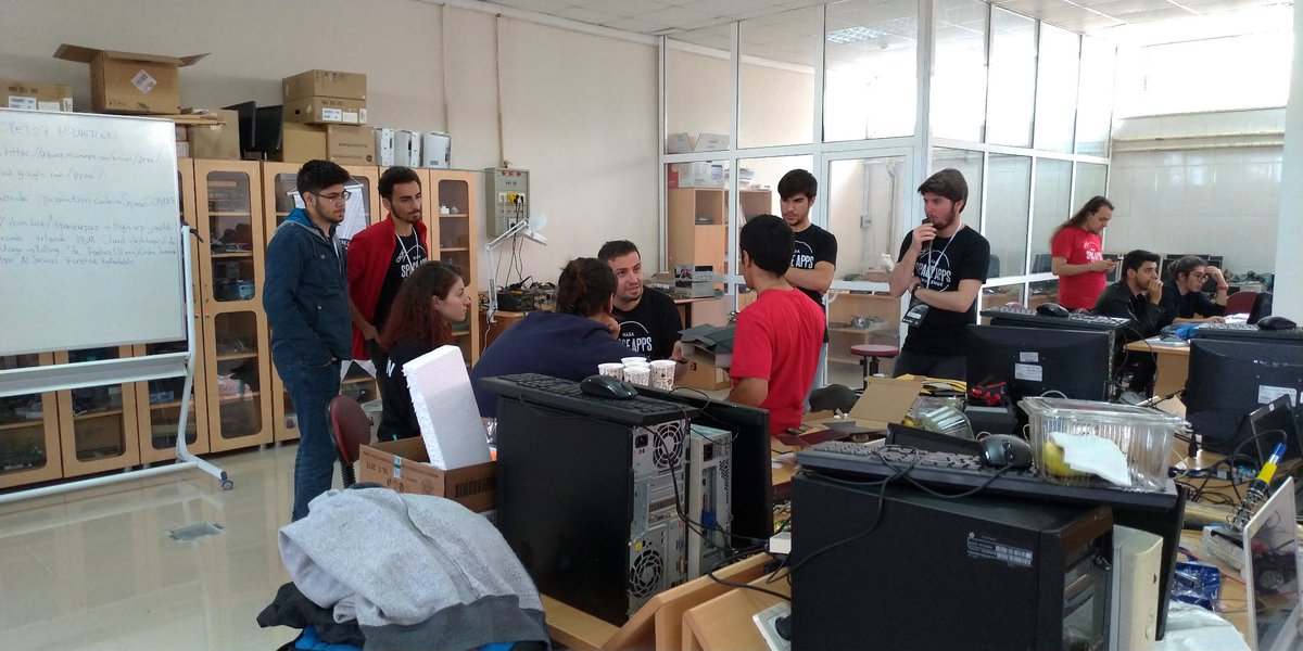 yazilimktu's tweet photo. Ekipler heyecanlı. Son hızla devam ediyoruz..
@barisabaci
#SpaceAppsTrabzon
#SpaceApps
#SpaceAppsTurkey https://t.co/jNHljBdRWr