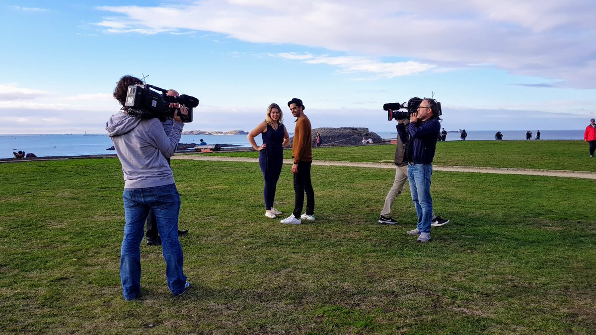 #SaintMalo a certainement porté chance à <a href="/heloismartin/">Helô</a>  et @christophelicat. 
Ils restent dans la compétition à l'issue du 4e prime de Danse avec les stars avec leur salsa tournée sur les remparts et le vote du public (dont certainement de nombreux Malouins 😊) #DALS #DALS9