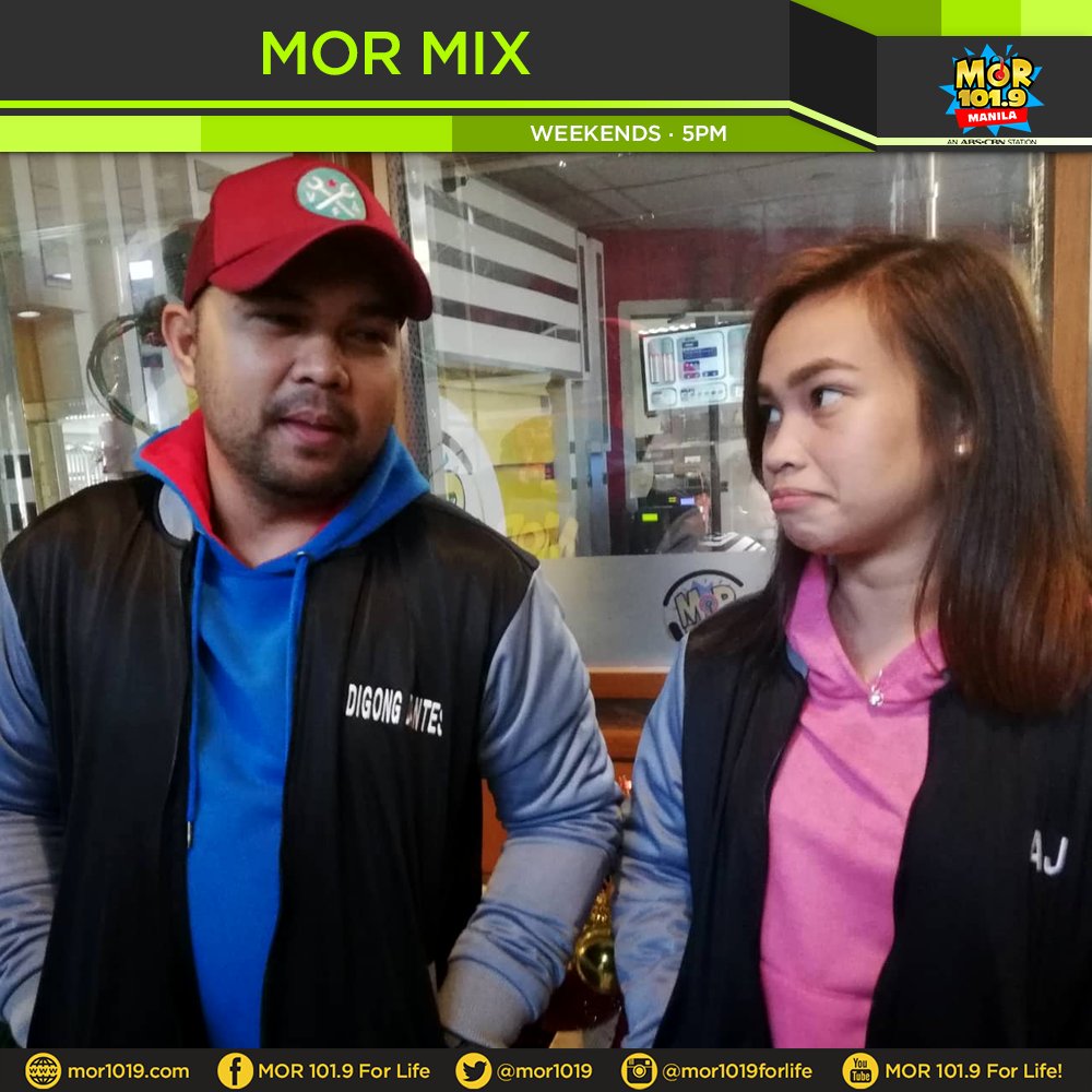 MORentPH's tweet photo. Sayawan na sa #MORMix w/ @mor1019digong at Student Jock AJ ng #MORUniversity. Kinig-nood sa https://t.co/P9Y86MBL49! https://t.co/OfFC2EOC94