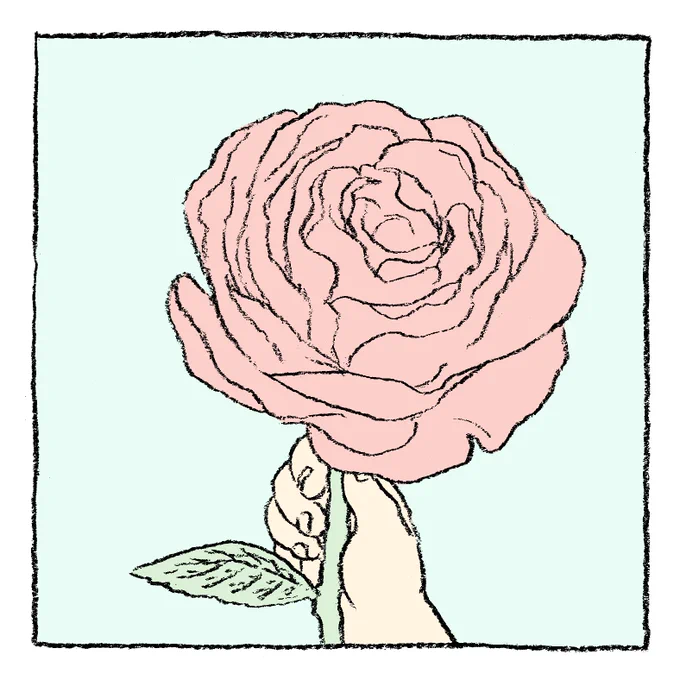 #野ばら #こどもの手と花 