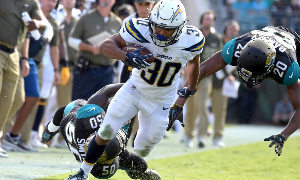 BrandonKravitz's tweet photo. Update! Melvin Gordon is inactive for the London game @ 930am. Get #AustinEckler in your lineup now! https://t.co/s6G4SZyHN9