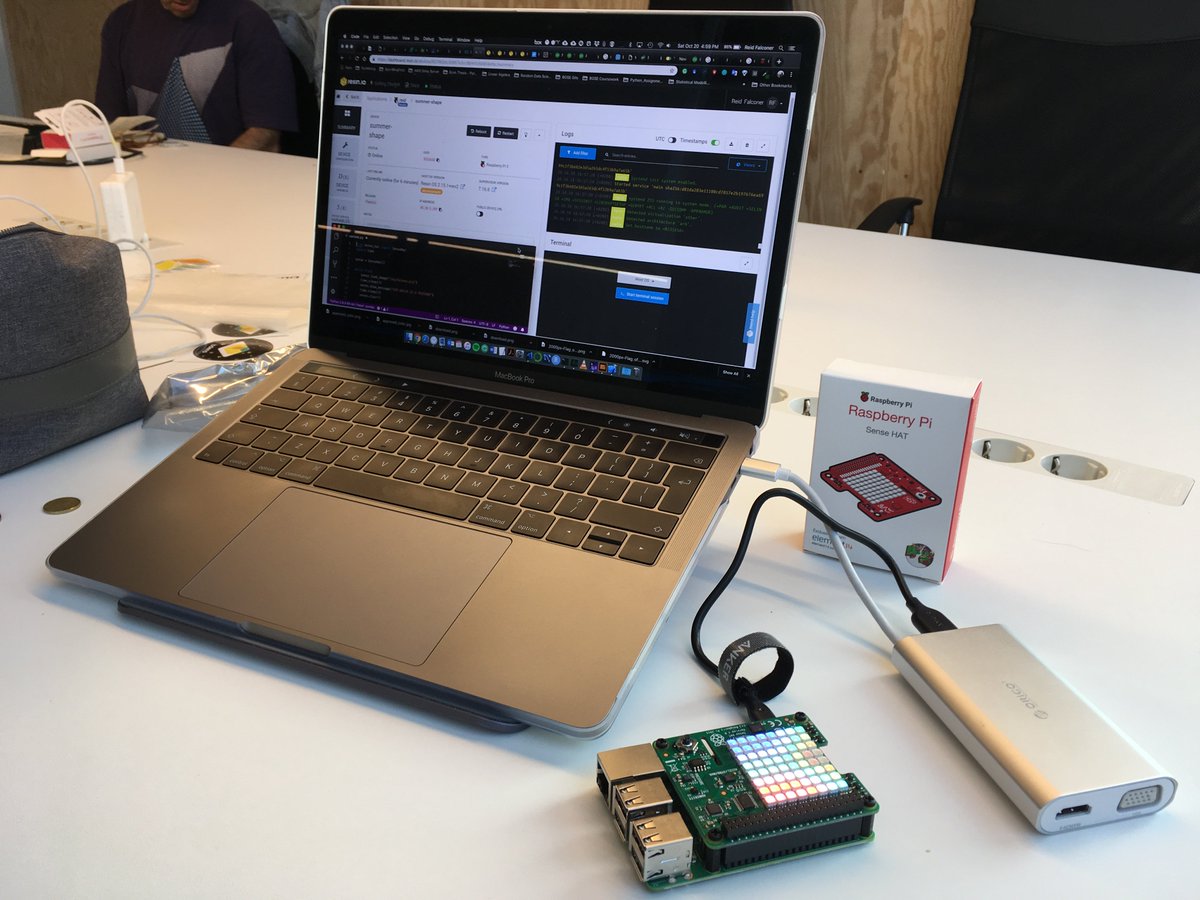 Had an awesome day yesterday at the <a href="/resin_io/">balena io</a> #balenahack18 IoT hackathon. Was super cool learning how to play around with <a href="/Raspberry_Pi/">Raspberry Pi</a> and <a href="/sensehat/">Sense Hat tweetz</a> and was an all-around great event. 💻🤖