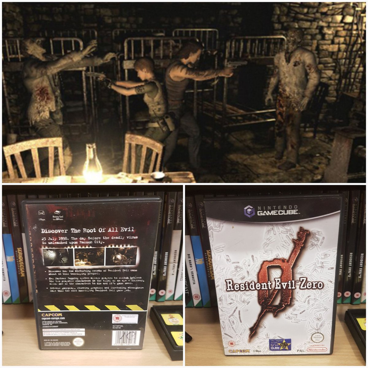 nighthawk4712's tweet photo. Day 3 of @FrappMocha's  #13DaysOfSurvivalHorror and my pick is Resident evil zero on #GameCube.
A brilliant prequel with some good puzzles and tense moments that make it memorable! 
One of the best in the series IMHO! Do you agree?
 #RetroGames #gamersunite #gaming #Games #horror https://t.co/3Gc07UJJ4H