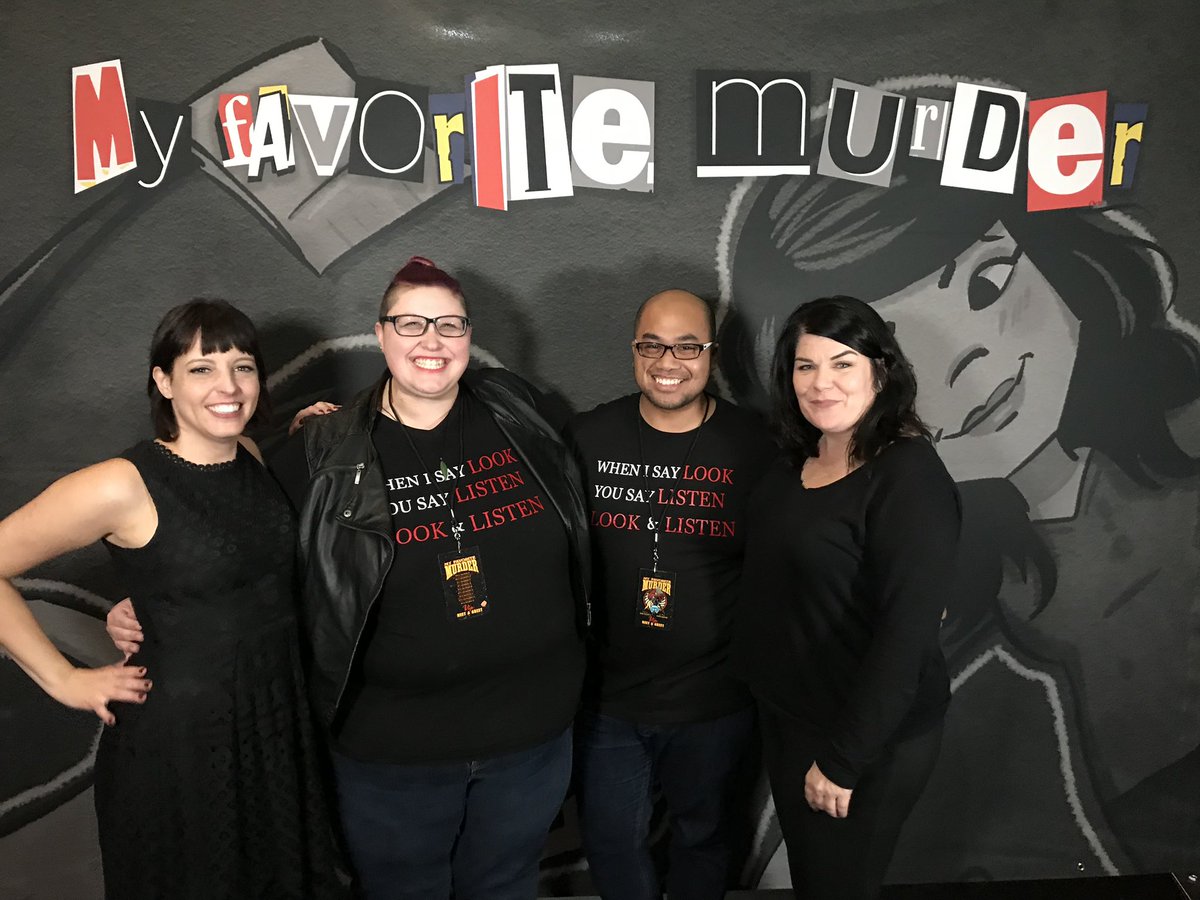 Tibmen's tweet photo. Got to meet the incredible ladies of @MyFavMurder tonight! Thanks for the great experience! https://t.co/fUVPXCyUh9