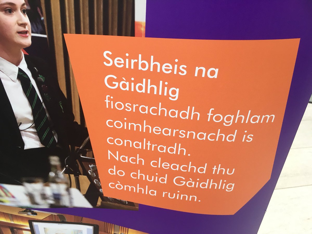 ParlAlba's tweet photo. Madainn mhath! Tha sinn aig #syp2018. Thig is bruidhinn ruinn - #Gàidhlig no #Beurla! @OfficialSYP https://t.co/I3UlLfVRhS