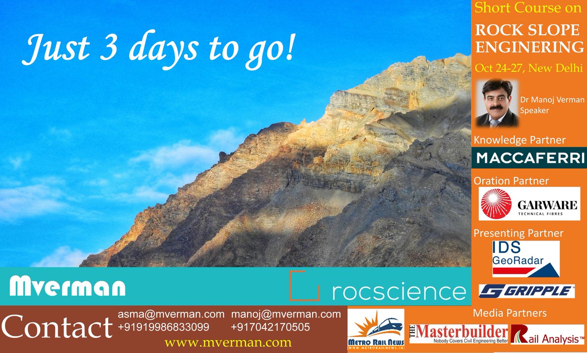 ManojVerman's tweet photo. #rockslopes #slopestability #NewDelhi #Mining #rockengineering https://t.co/DxYiXiGa8X
