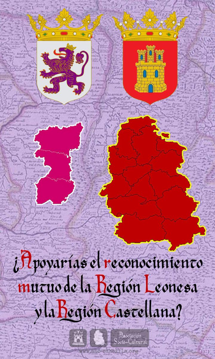 Luchemos por el reconocimiento mutuo de #Castilla y de #León.
#FelizDomingo