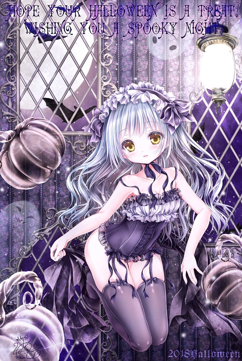 夢寐ありす てぃんくる公式 今年のハロウィン絵が完成致しました コウモリさんのハロウィン絵です ᴗ パンプキンのオレンジカラーでは無く今回はシックな色合いにしました ๑ ᴗ ๑ ハロウィン Halloween