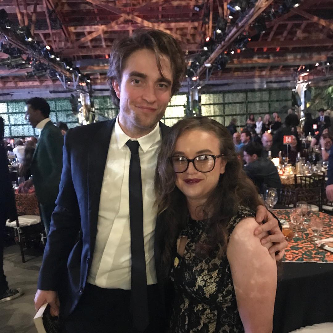 Pattinson_AW's tweet photo. "He was so SO NICE! And damn he’s gorgeous!  AND HUGGING HIM WAS AMAZING! HE LAUGHED!! HE JUST HE SAID I LOOKED NICE  AND I KNOW HE WAS LYING BUT IT WAS NICE LIE" https://t.co/v6SsPlsayE https://t.co/GxXFEVYPgF
