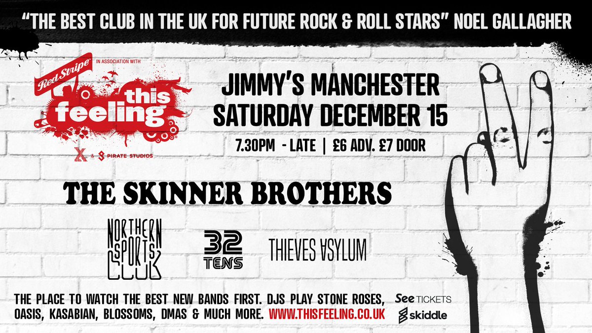 #JustAnnounced #northernsportsclub <a href="/32Tens/">32 TENS</a> + <a href="/ThievesAsylum/">Thieves Asylum</a> join <a href="/TheSkinnerBros/">The Skinner Brothers</a> @jimmys_nq Dec 15

Tix: <a href="/seetickets/">See Tickets</a> + <a href="/skiddle/">Skiddle</a>
