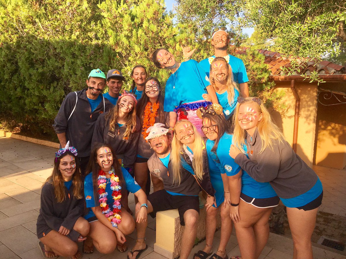NeilsonBaia's tweet photo. Ready for a week of great #shenanigans our #childrensclub team of #moustachioed #nannies and #mannies #thismorning @neilsonholidays https://t.co/GR04vYzbFX
