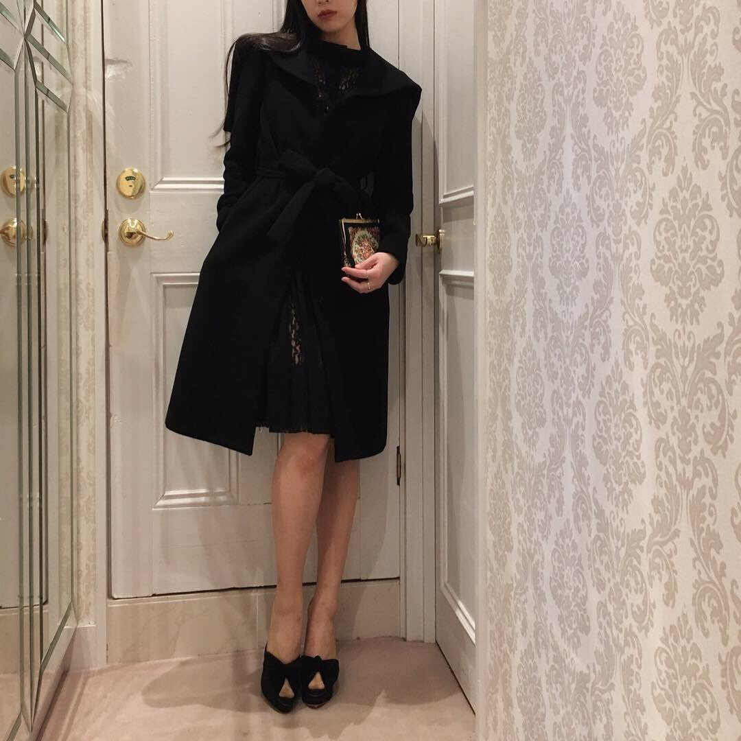 Heavenly Black セーラーカラーコート レースワンピース Fifichachnil Verybrain Boutiqueheavenly