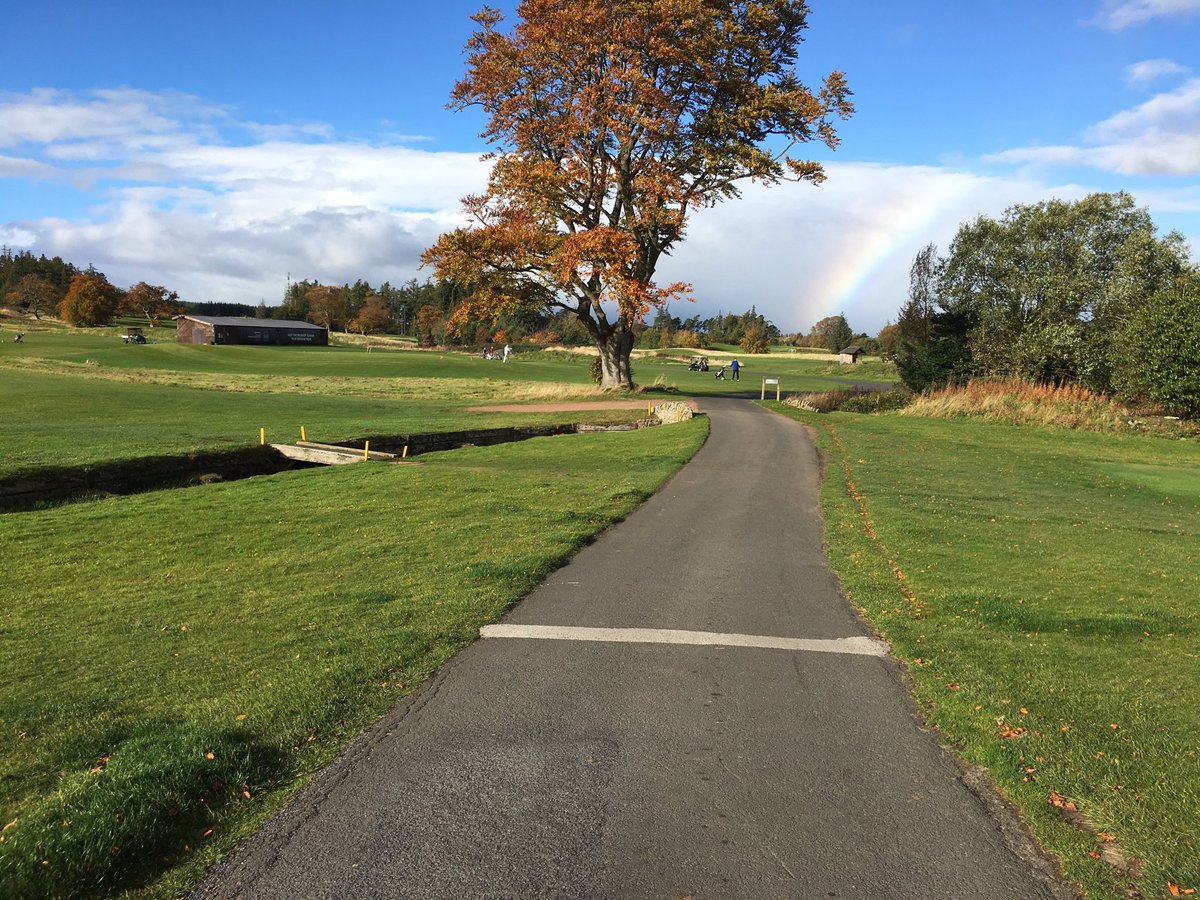 SteBench's tweet image. Gorgeous Sunday morning ⁦@SlaleyHall⁩ brightened by an amazing rainbow over The Priestman course