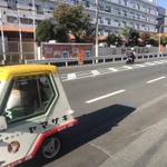 可愛すぎる山パン号に警察官も思わず声をかけたくなったw