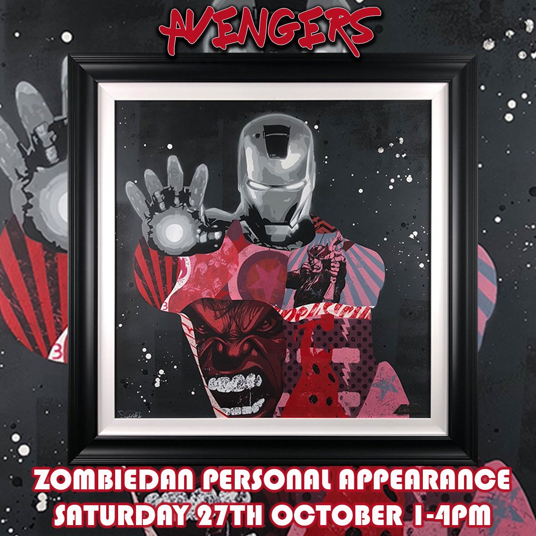 Happy Sunday! And you know what makes Sunday even better?! That our <a href="/Zombiedanuk/">zombiedan</a> event is just 6 days away! Join us from 1-4pm this Saturday to see works from the new collection like the fabulous 'Avengers' below! RSVP: edinburgh@robertsonfineart.com zurl.co/gVfa