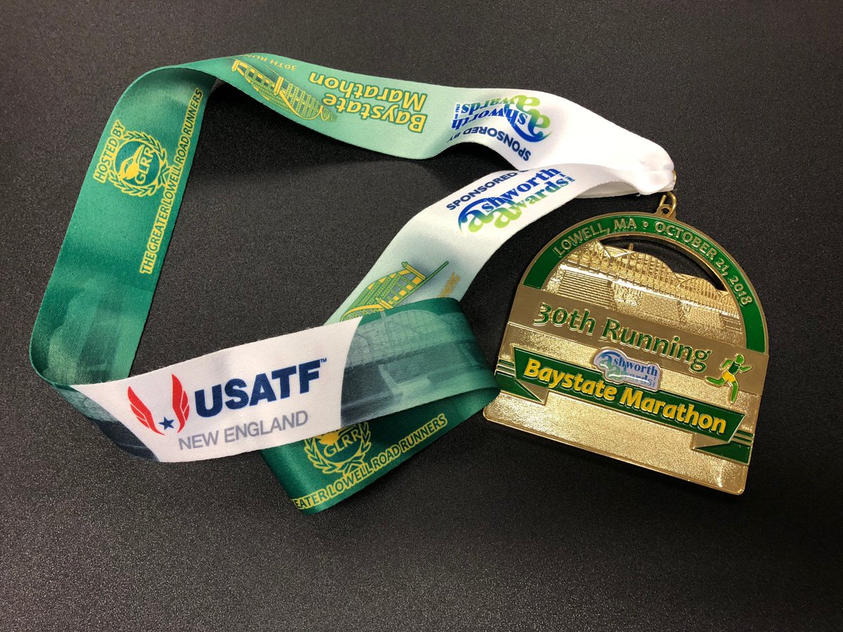 ashworthawards's tweet photo. Today’s the day! Good luck to everyone running the #AshworthAwards @RunBaystate Marathon & Half Marathon! We hope you love your Ashworth Awards race bling! #BaystateMarathon #RunBaystate https://t.co/8tMJZys55g