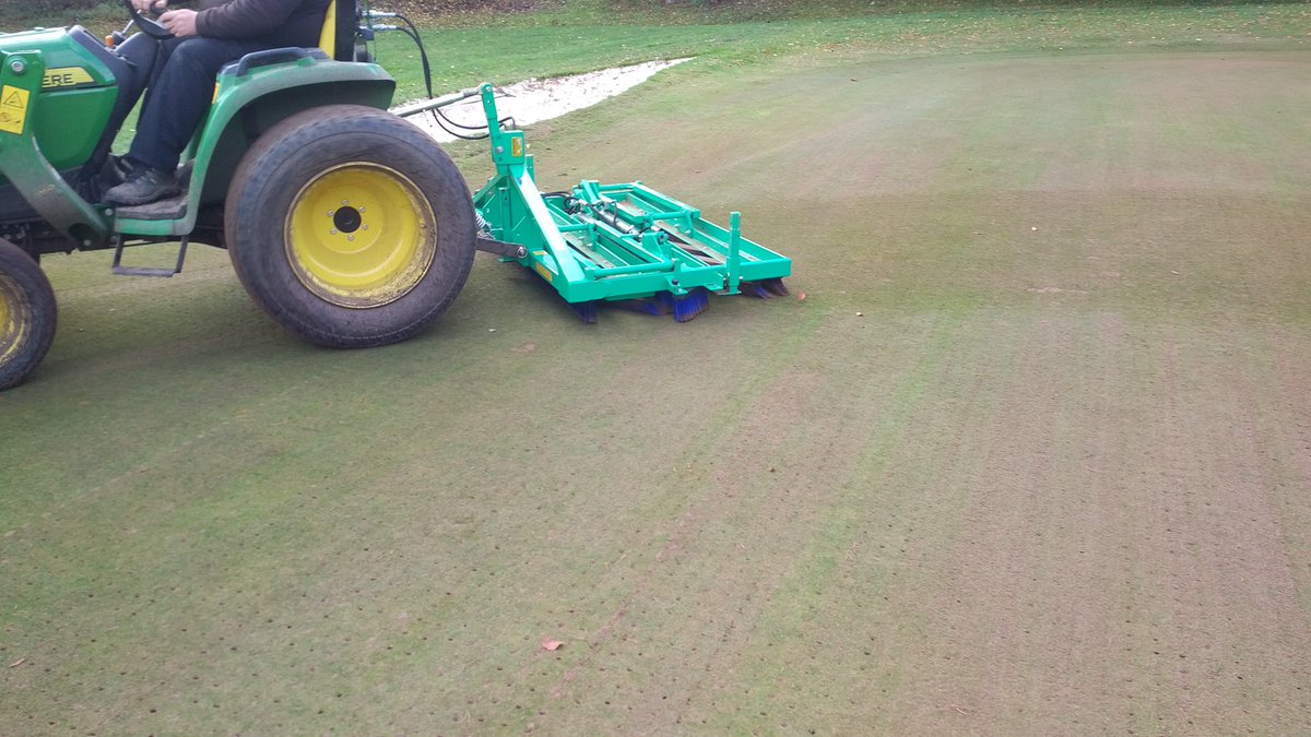 Rossfairgrieve3's tweet photo. Brushing in top dressing with a multibrush https://t.co/UlMhEH3wN7