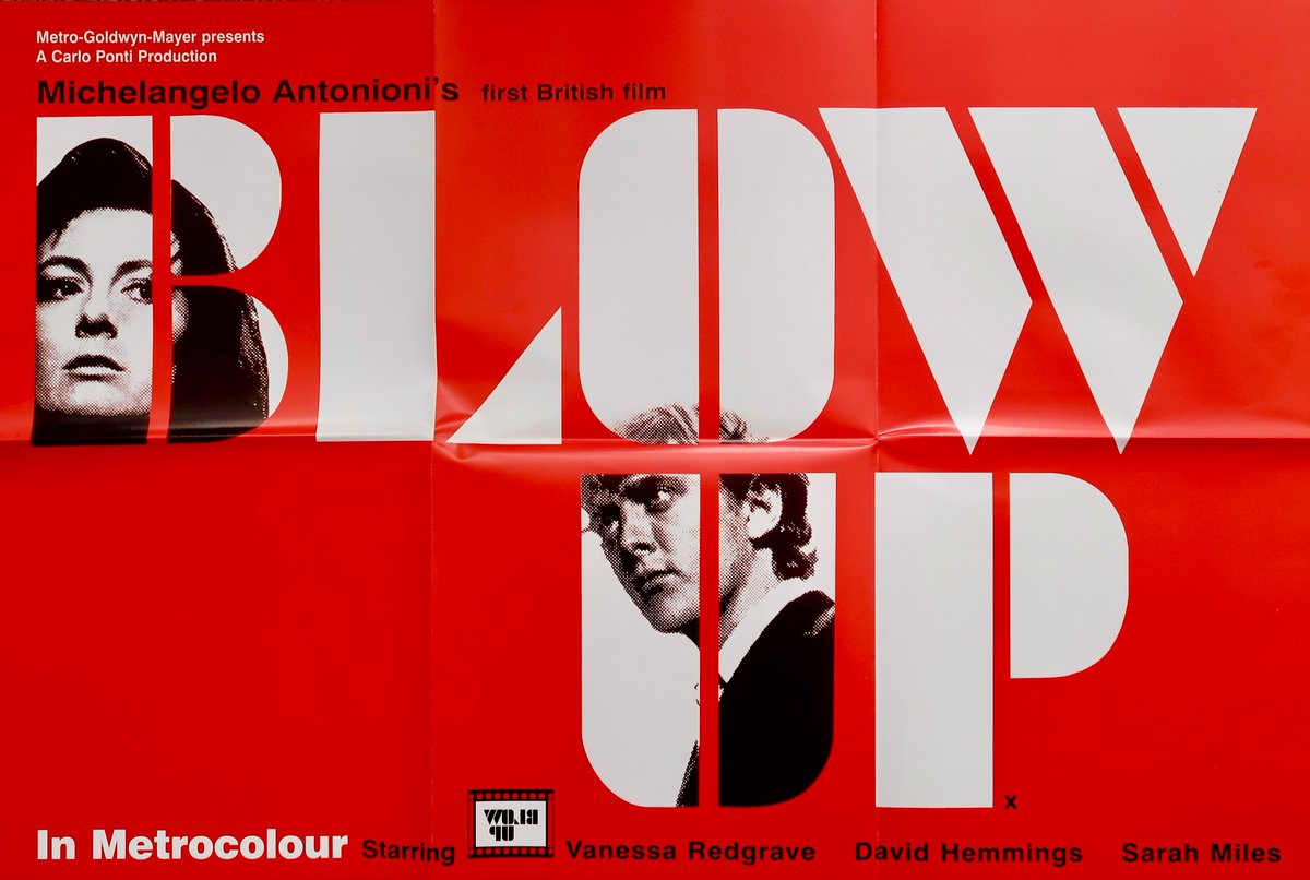 Birmingham_81's tweet photo. Poster for Michelangelo Antonioni 's Blow-Up @DesignMuseum #FontSunday #modularfonts https://t.co/EDLHbB9sZl
