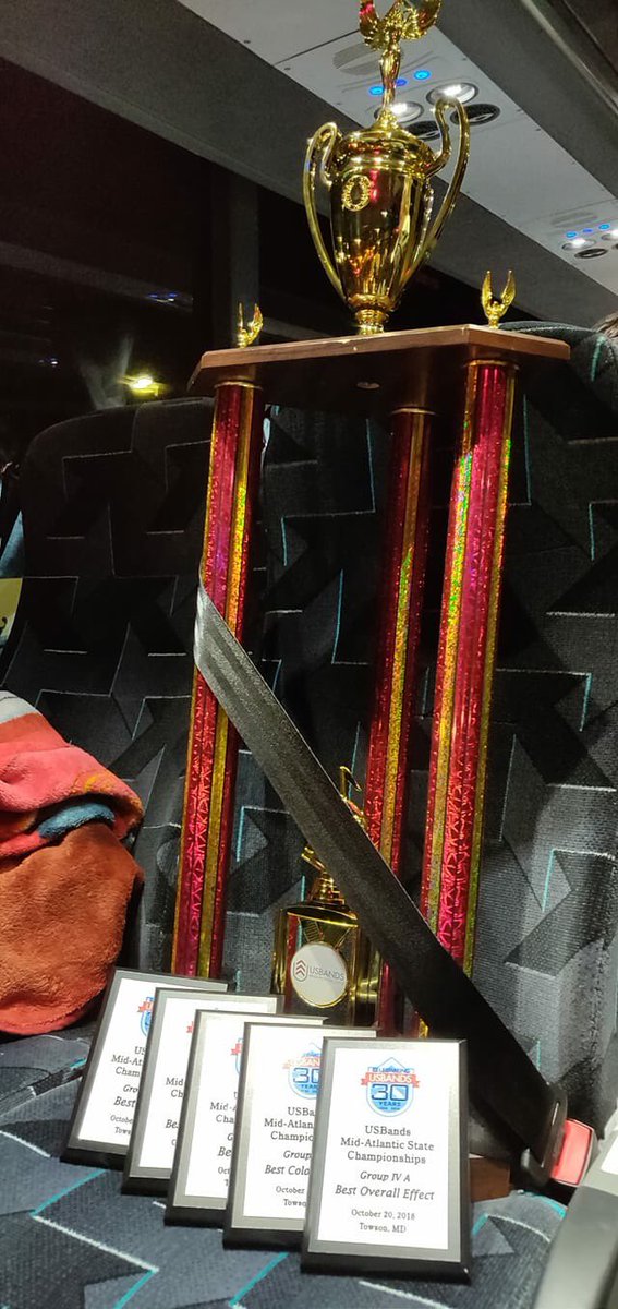 LCHSMarching's tweet photo. Great day competing in the @usbands Mid-Atlantic Chamiponships. The Loudoun County Marching Raiders are the USbands Virginia State Champs. Winning all captions and First place in Group IV-A with A score of 93.275 and the Highest Score of the entire Competion. https://t.co/L5BCbVyCBJ