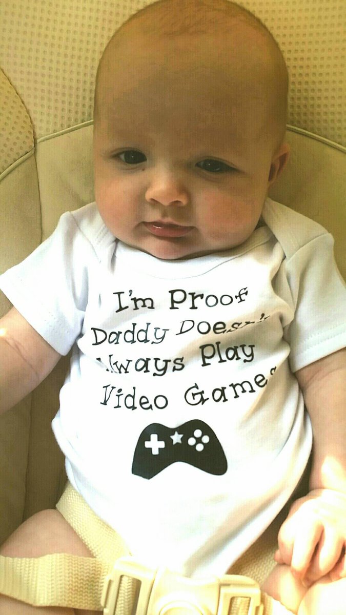MadeFullOfLov3's tweet photo. I'm proof Daddy doesn't always play video games bodysuit Infant Toddler Kids Youth sizes https://t.co/oDQMqPagos #clothing #children #bodysuit #white #black #babyclothing #videogames #onepiece #kidsfunnyshirts https://t.co/gHe5fe2lcn