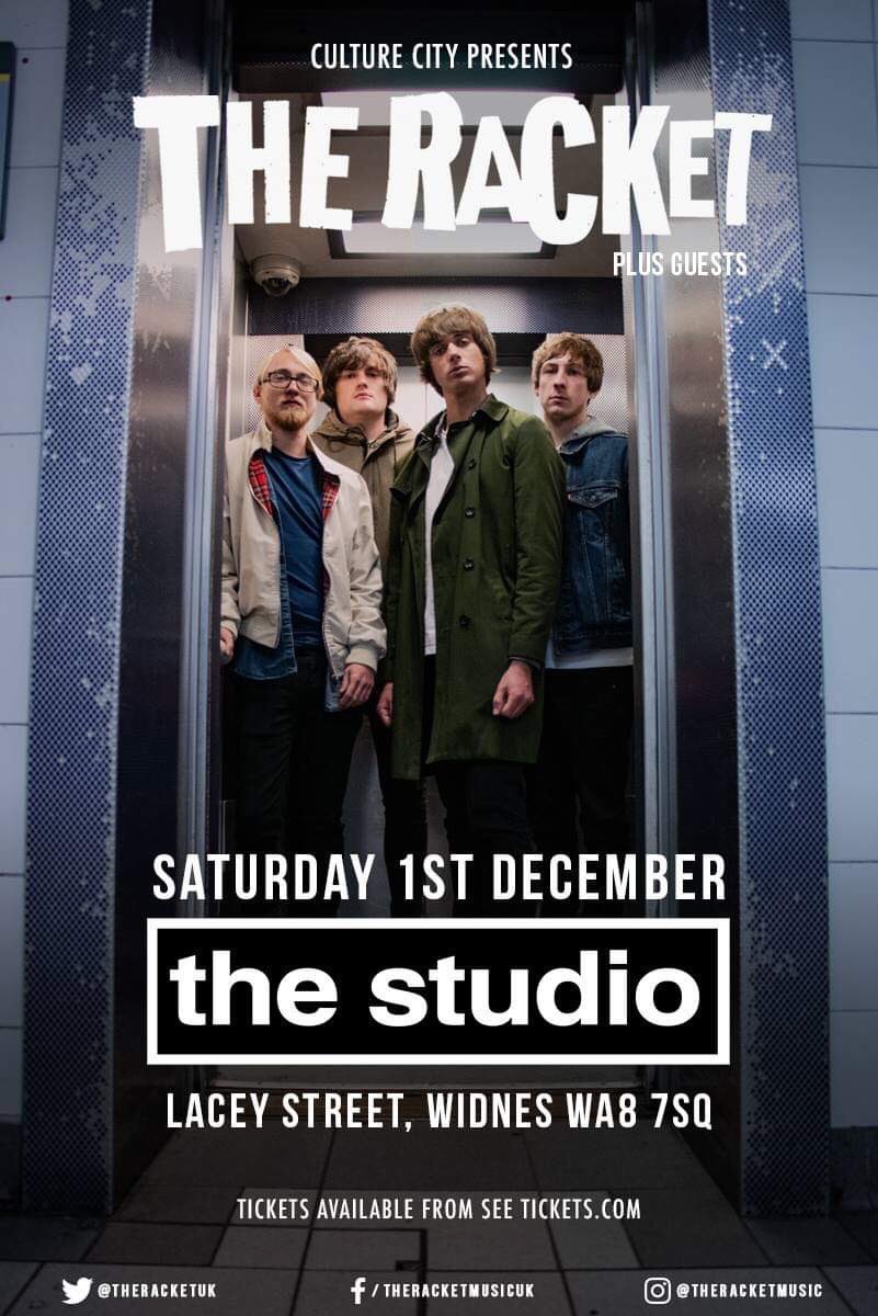 Gig announcement! Saturday 1st of December we'll be back to The Studio Widnes for our biggest headline gig yet. £7 Advance and £10 on the door. Supports announcement very soon. Tickets available now from - seetickets.com/event/the-rack… @runcornworld @Dittomusic @WidnesRuncornWN