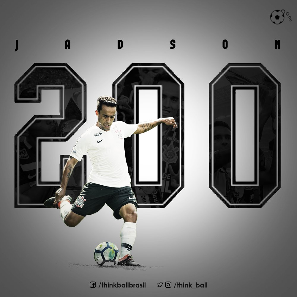 Think_Ball's tweet photo. Artilheiro e principal garçom do #Timão em 2018, Jadson (@jadson_10) completará hoje 200 jogos vestindo as cores do @Corinthians! 2️0️0️⚽
#CraqueThinkBall #MagicJadson #Jadshow https://t.co/O4e84RGlpE