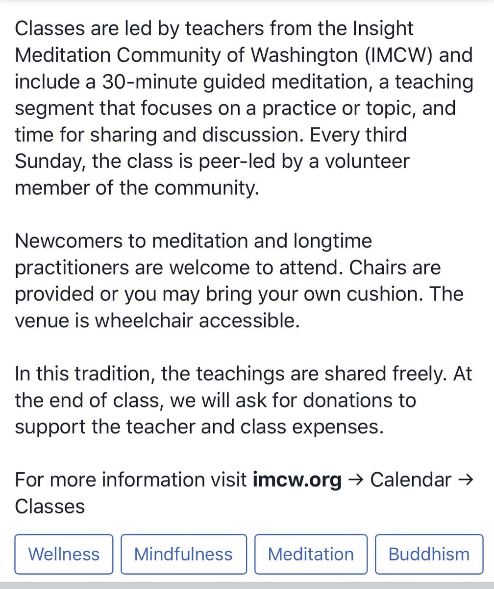 FreeinDCBlog's tweet photo. Tonight! My friend Vince leads the monthly 3rd Sunday Peer led #IMCW #Meditation and #Dharma talk @Pottershousedc Meditation there every Sunday 6pm-7:30pm by dhana, donation. 1658 Columbia Rd NW. Learn more at https://t.co/yjngg8BKXi https://t.co/5ohpDny5LF https://t.co/uFYe4o6Y7B