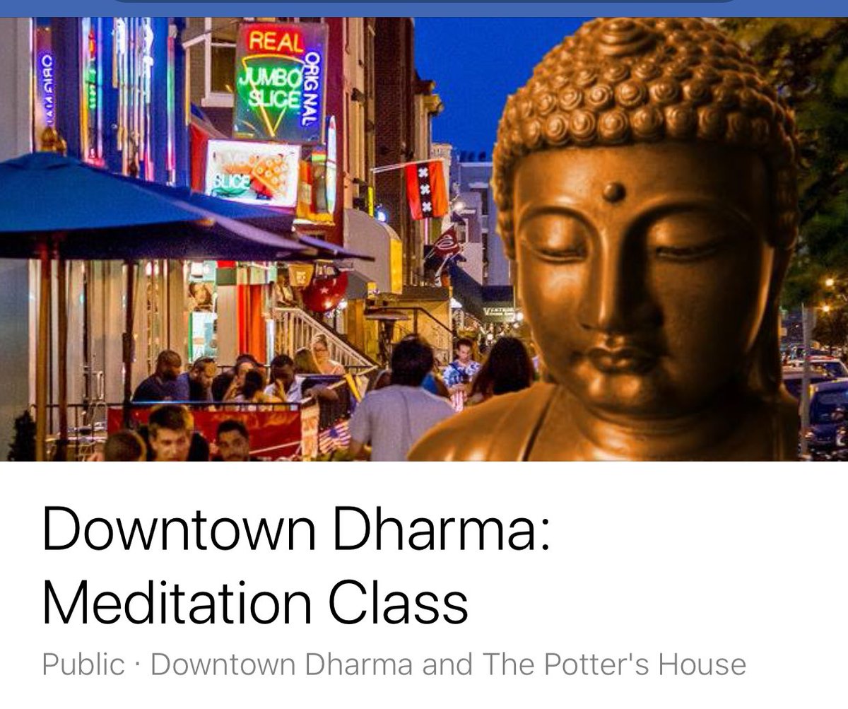 FreeinDCBlog's tweet photo. Tonight! My friend Vince leads the monthly 3rd Sunday Peer led #IMCW #Meditation and #Dharma talk @Pottershousedc Meditation there every Sunday 6pm-7:30pm by dhana, donation. 1658 Columbia Rd NW. Learn more at https://t.co/yjngg8BKXi https://t.co/5ohpDny5LF https://t.co/uFYe4o6Y7B