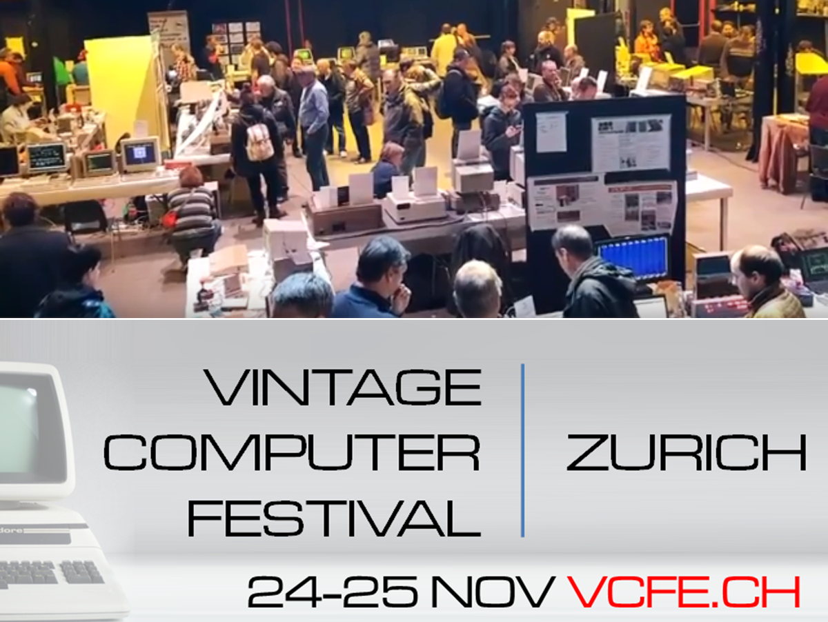 VCFe_CH's tweet image. Es ist wieder so weit - please help us spread the word:

Vintage Computer Festival Zürich! 24. bis 25. November, 
Rote Fabrik, Seestrasse 395. #VCFeCH

Eindrücke vom letzten Jahr (Youtube): bit.ly/2EqT9wX