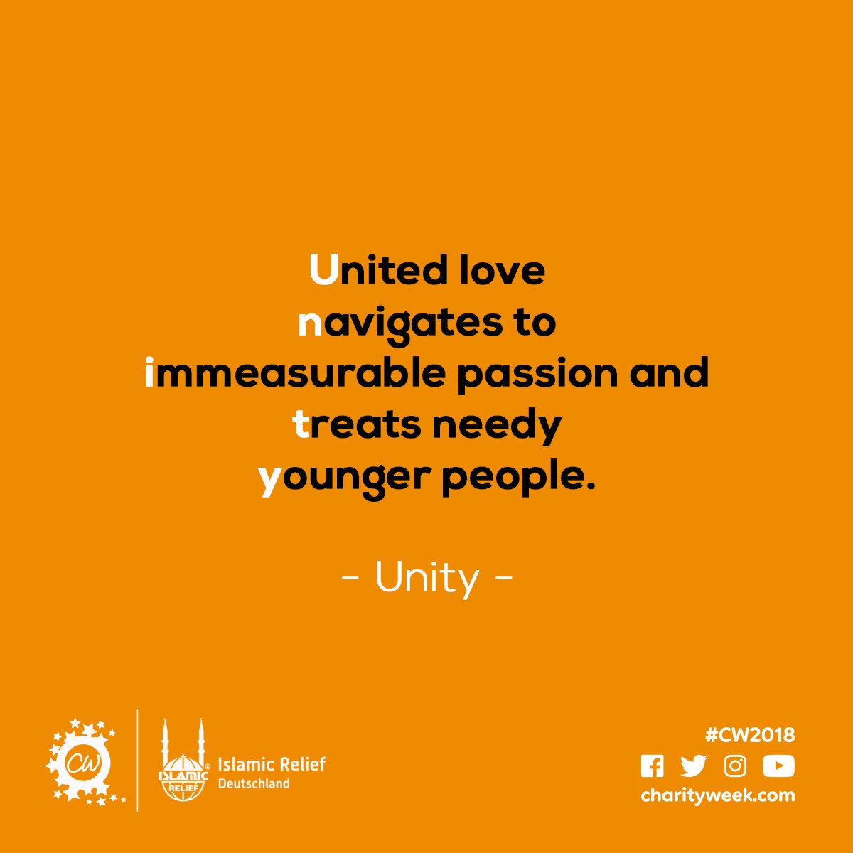 Dieser Satz zeichnet den Weg der Ehrenamtler aus. Jeder hat eine besondere Liebe zu diesem Projekt und daraus entwickelt sich die unermessliche Leidenschaft. Zwei Eigenschaften, die uns ermöglichen Spenden zu sammeln, um bedürftige Kinder und Jugendliche zu behandeln.#CW2018