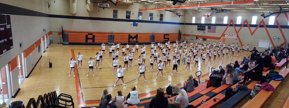 IACheerCoaches's tweet photo. Hello from Ames, where Day 2 of All State Cheer tryouts are underway! We're grateful for our friends in Ames, who've been excellent hosts for every All State practice and Honor Squad teaching day! https://t.co/p4dwyjHzzL