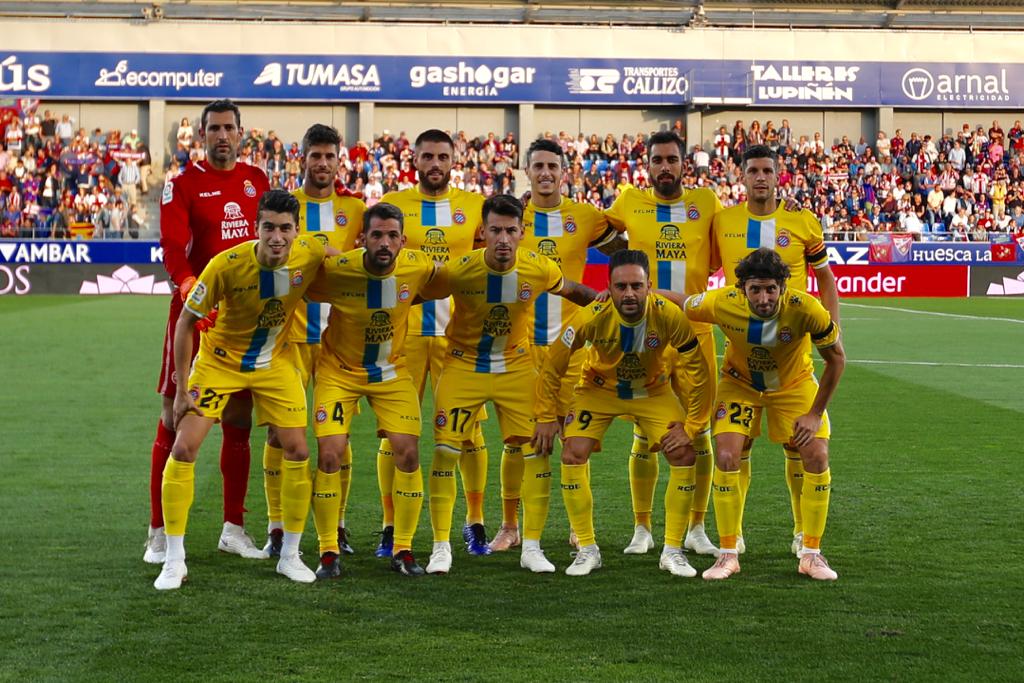 Once inicial del Espanyol en El Alcoraz (Foto: RCD Espanyol).