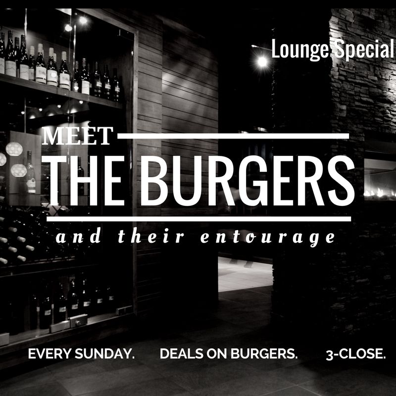 Delicious burgers without all the work. Every Sunday at Mano’s.