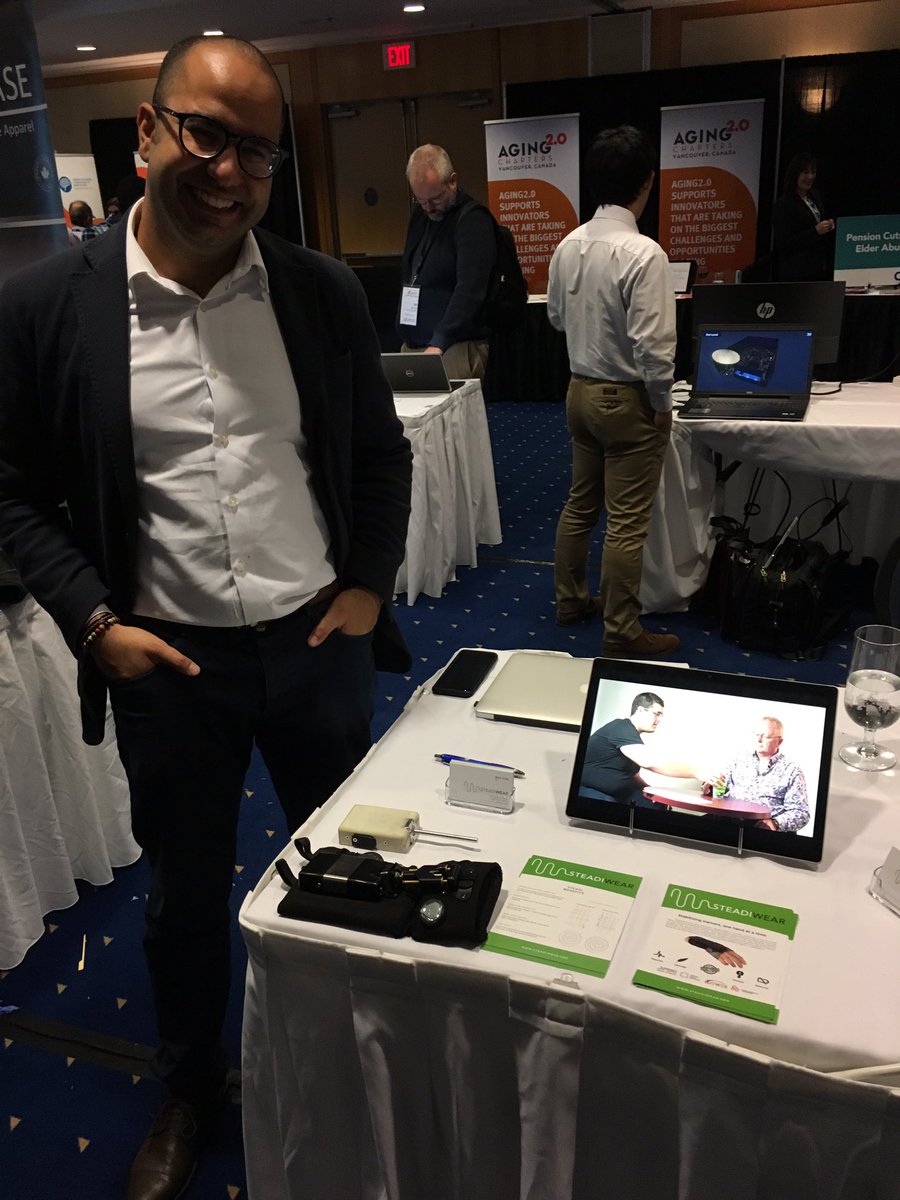 UofTEshipCentre's tweet photo. Leo and @RMcAloney had a fantastic week in Vancouver for the @AGEWELL_NCE conference with @steadiwear @BrazeMobility @AdrenalEase and in Chicago at #GCEC2018 talking entrepreneurship education. look forward to connecting with everyone we met! https://t.co/DYv6tLvs1b