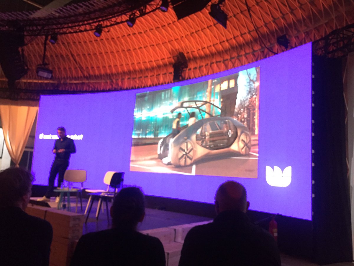Renault ontwerpt future cars die autonoom rijden, gedeeld worden en electrisch zijn. De stad en ons vervoer worden steeds smarter. #DDW18