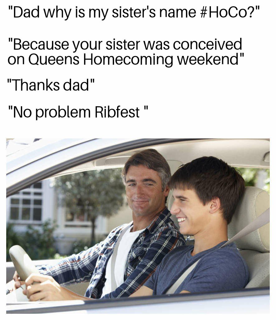 DevinStewartYGK's tweet photo. I made a meme, it's stupid but here you are haha #Queenshoco #Homecoming #YGK #RibFest https://t.co/R17yCTrztv https://t.co/c47SWXmWRN