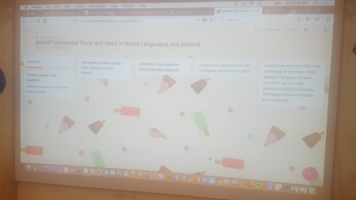 mapigago_82's tweet photo. #SMARTNotebook #GoogleForms #apps #padlet and more in my workshop at @The_School @teach21c https://t.co/FGG8Vbwwk9