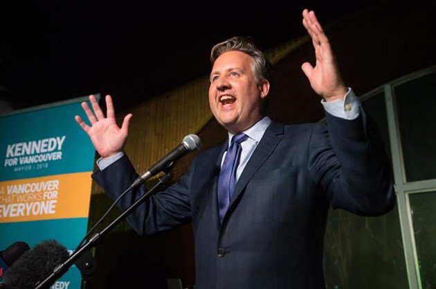 Kennedy Stewart named mayor of Vancouver; one of several B.C. turnovers  bit.ly/2q43xkw https://t.co/PLPt1BBLs5