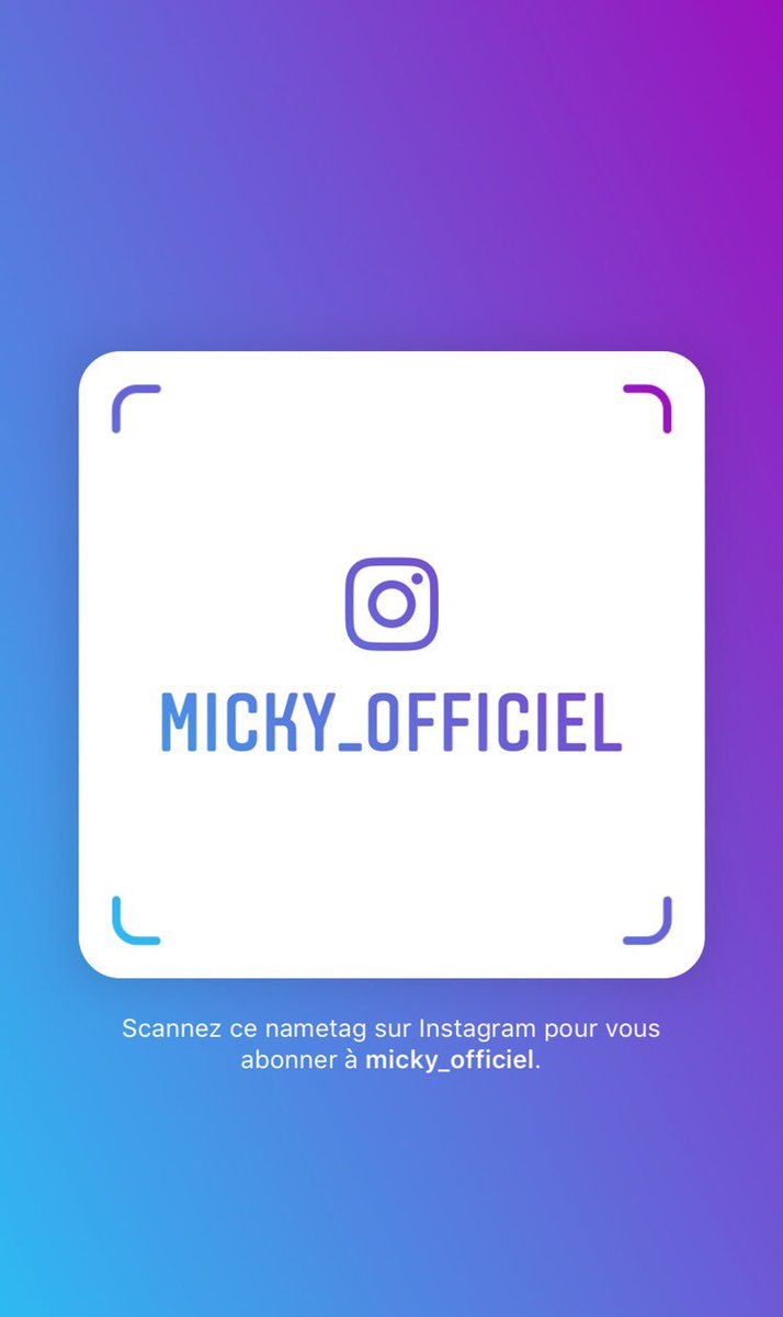 #Instagram #Micky_Officiel #go! ♥️
