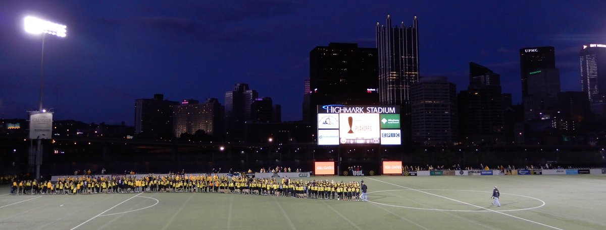 soccer_burgh's tweet photo. Pittsburgh Riverhounds @RiverhoundsSC first home playoff game at Highmark Stadium @highmarkstadium #Pittsburgh #FillTheMark #Riverhounds https://t.co/fBFx8uq1nl
