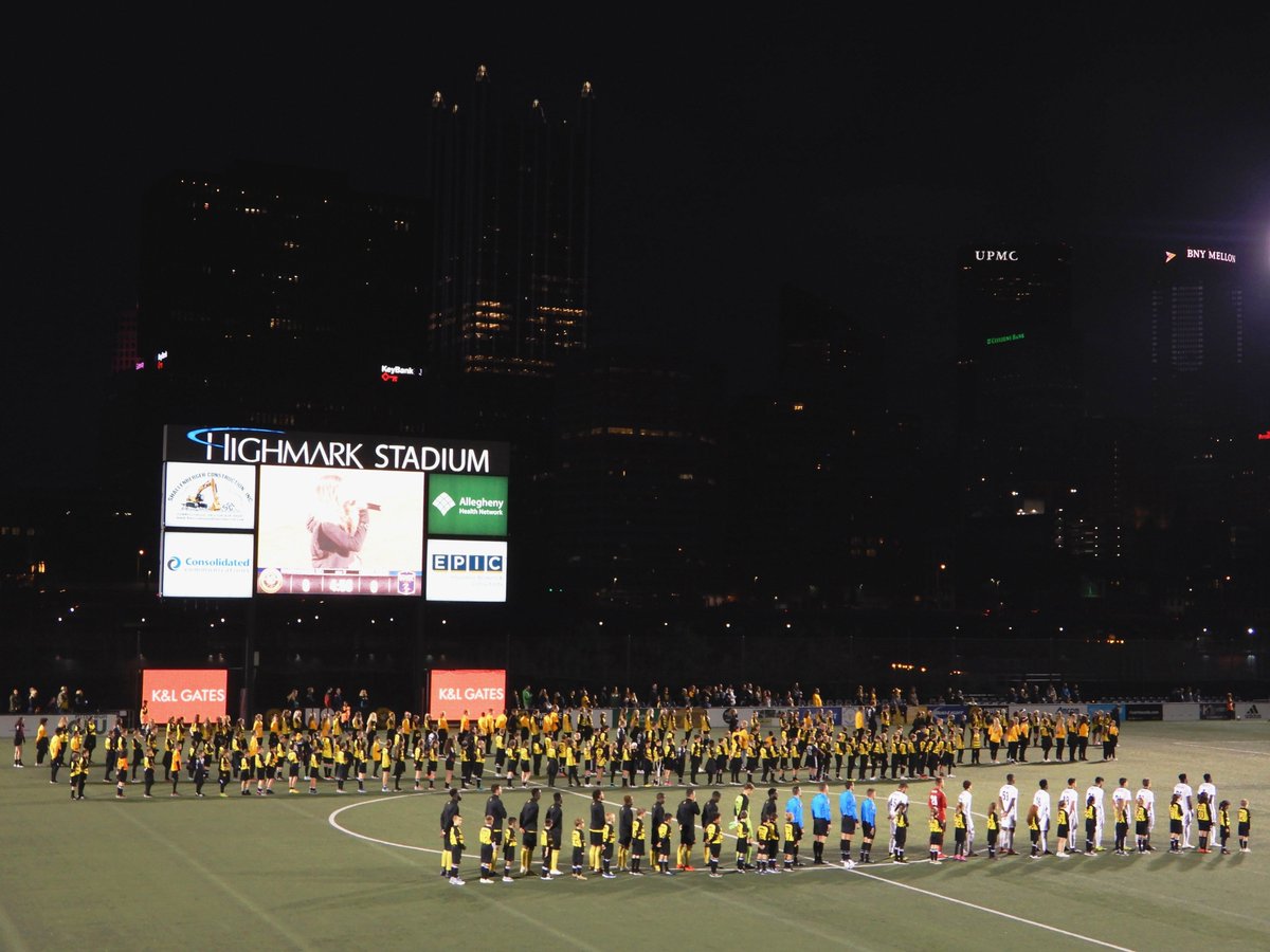 soccer_burgh's tweet photo. Pittsburgh Riverhounds @RiverhoundsSC first home playoff game at Highmark Stadium @highmarkstadium #Pittsburgh #FillTheMark #Riverhounds https://t.co/fBFx8uq1nl