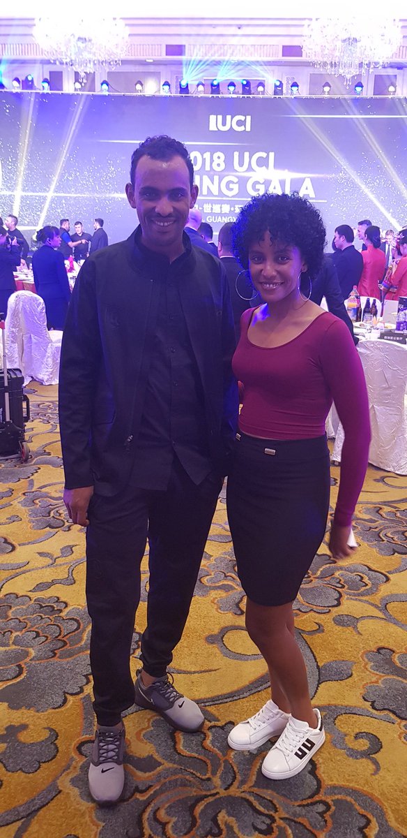 Represent of ERI 🇪🇷 with #MOSANADEBESAY <a href="/UCI_cycling/">UCI</a> UCI GALA in china