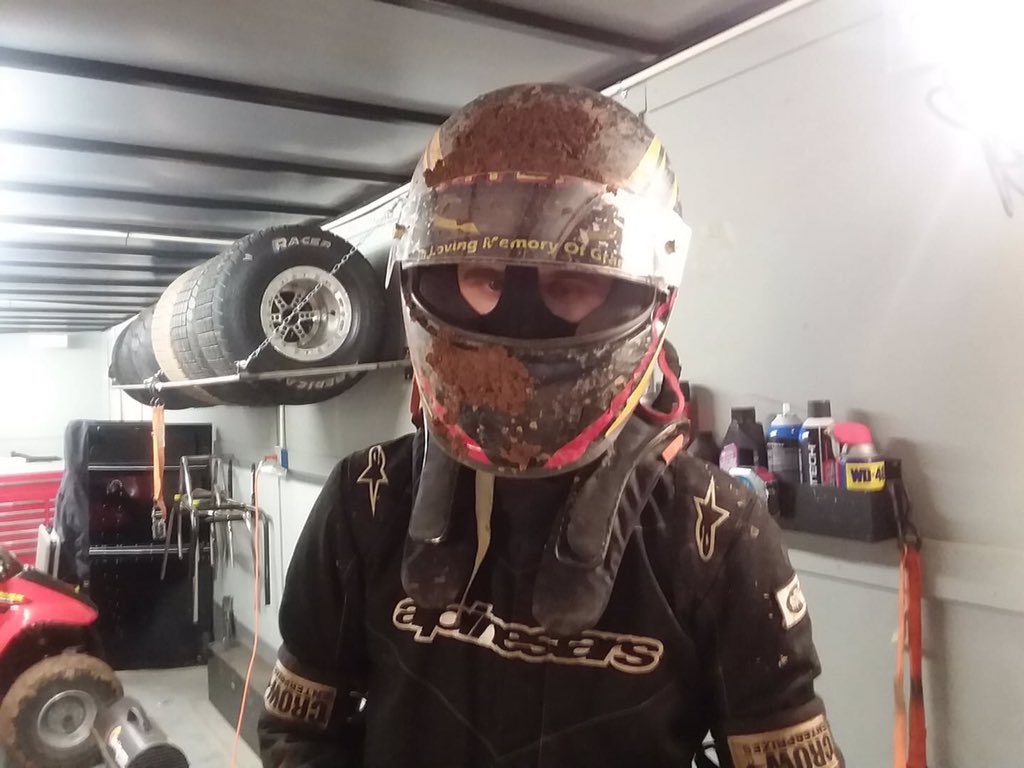 FarnersRacing's tweet photo. What a night for @CoryMyers20 #TeamFRC @LindasNational started 13th in feature fell back to 18th when the rain came. 3 hour rain delays restarted 15th & drove to 4th around the outside passing the best drivers in country, what a drive! #270cc #Nationals. https://t.co/yP7Ah3T8cZ