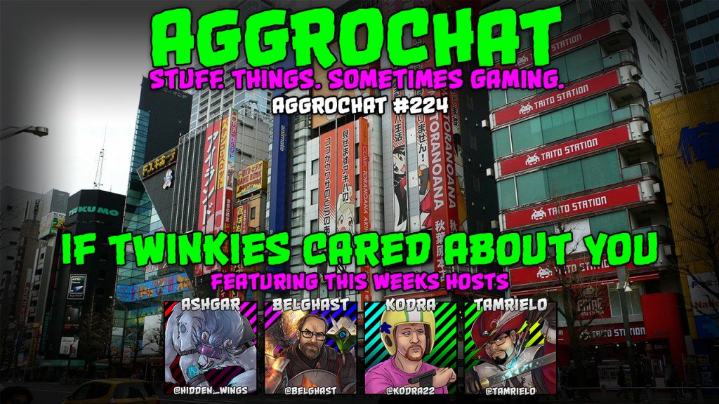 AggroChat's tweet photo. AggroChat #224 - If Twinkies Cared About You - Adventures in Japan, Dad of War, Hollow Knight, The Messenger https://t.co/oLwCFnnfya https://t.co/JLyvsS9BLX