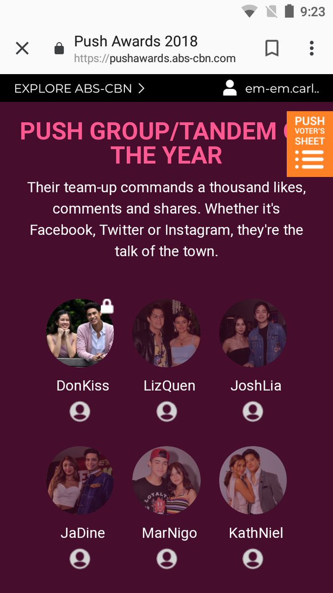 emcarlos3's tweet image. Don't forget to vote @delavinkisses  and @donnypangilinan  💖 
Wag maging kampante! They deserve to win 🤘#DonKiss #PushAward #KissesDelavin #DonnyPangilinan