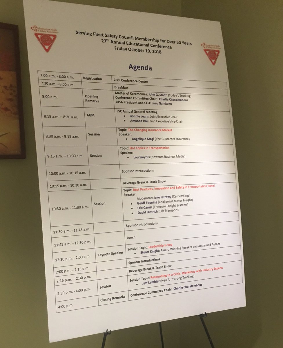 CharlieC_1973's tweet image. Thank you once again to  @LetteringdeSign for all of the signs used at the annual @FleetSafetyConf.