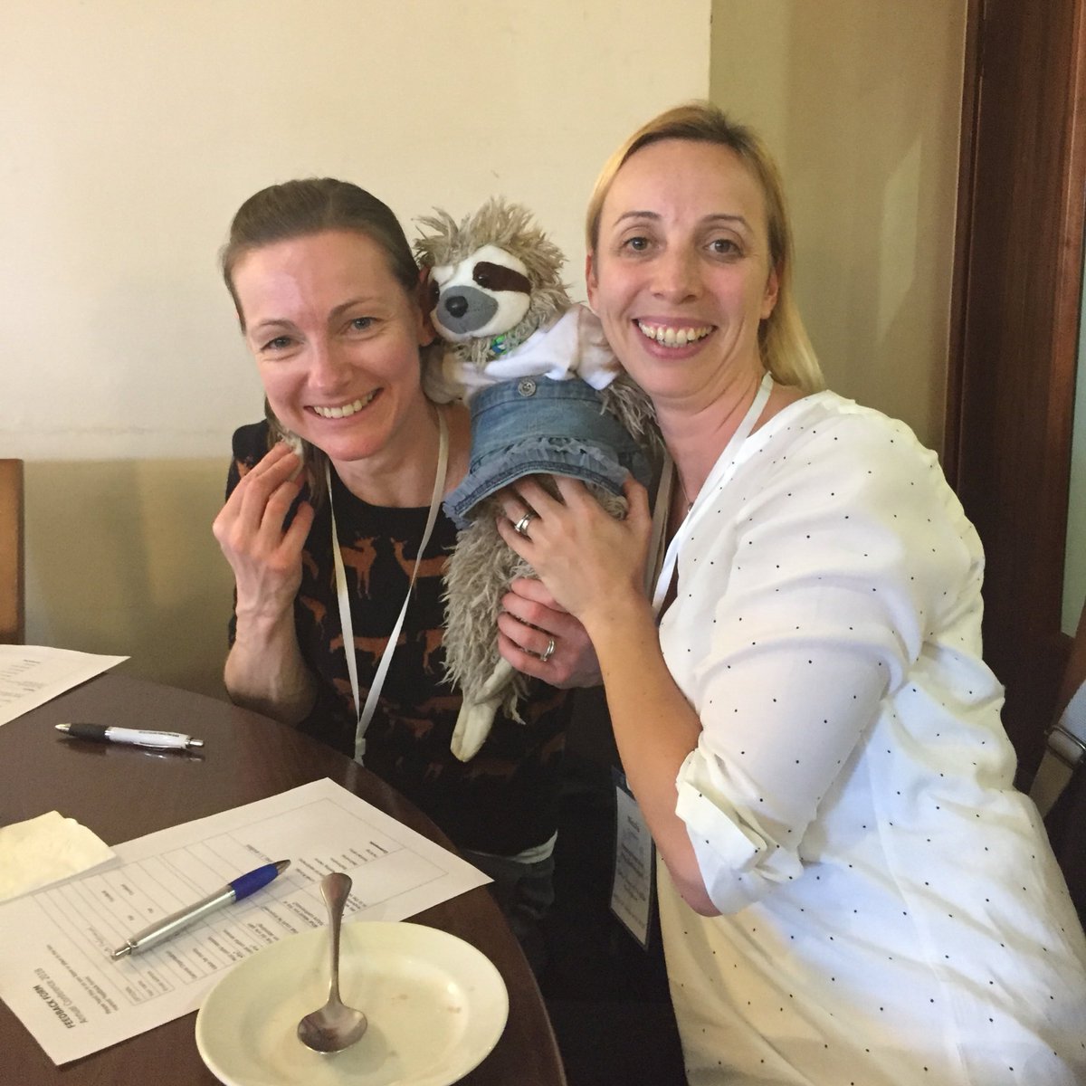 louisedietitian's tweet photo. Physio Nicky and I (from @UHBTherapy) with Hope the mascot at the #AGSD conference #glycogenstoragedisease #pompe #GSD1 #GSD3 https://t.co/iavYqyEKBu