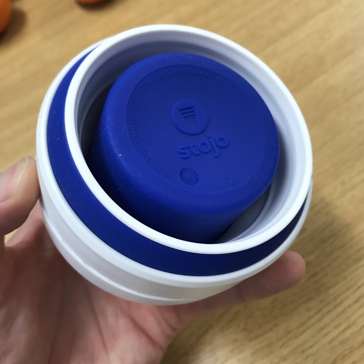 Another clever way to reduce disposable cup use from <a href="/stojoco/">Stojo</a>  the collapsible coffee/tea cup. Fits easily in your bag, perfect for work, college, travel, camping and its leak proof. #gift